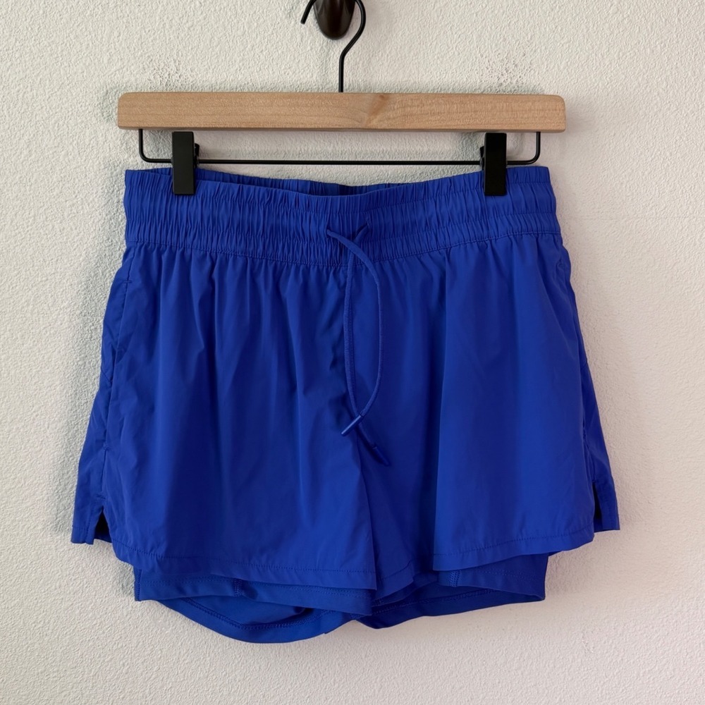 SPYDER Womens 2-in-1 Compression Liner Running Shorts Size Small Sporty Vibrant